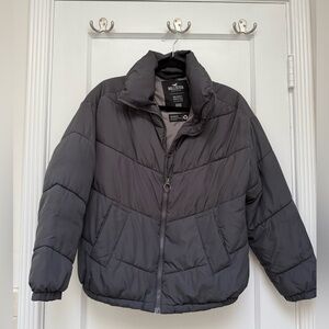 Hollister Gray Puffer Jacket